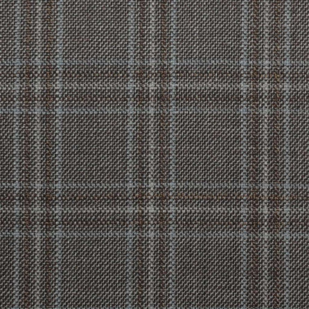 D-532/1 Vercelli CV - Vải Suit 95% Wool - Xám Caro